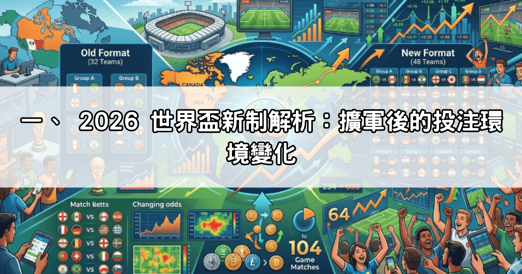 一、 2026 世界盃新制解析：擴軍後的投注環境變化