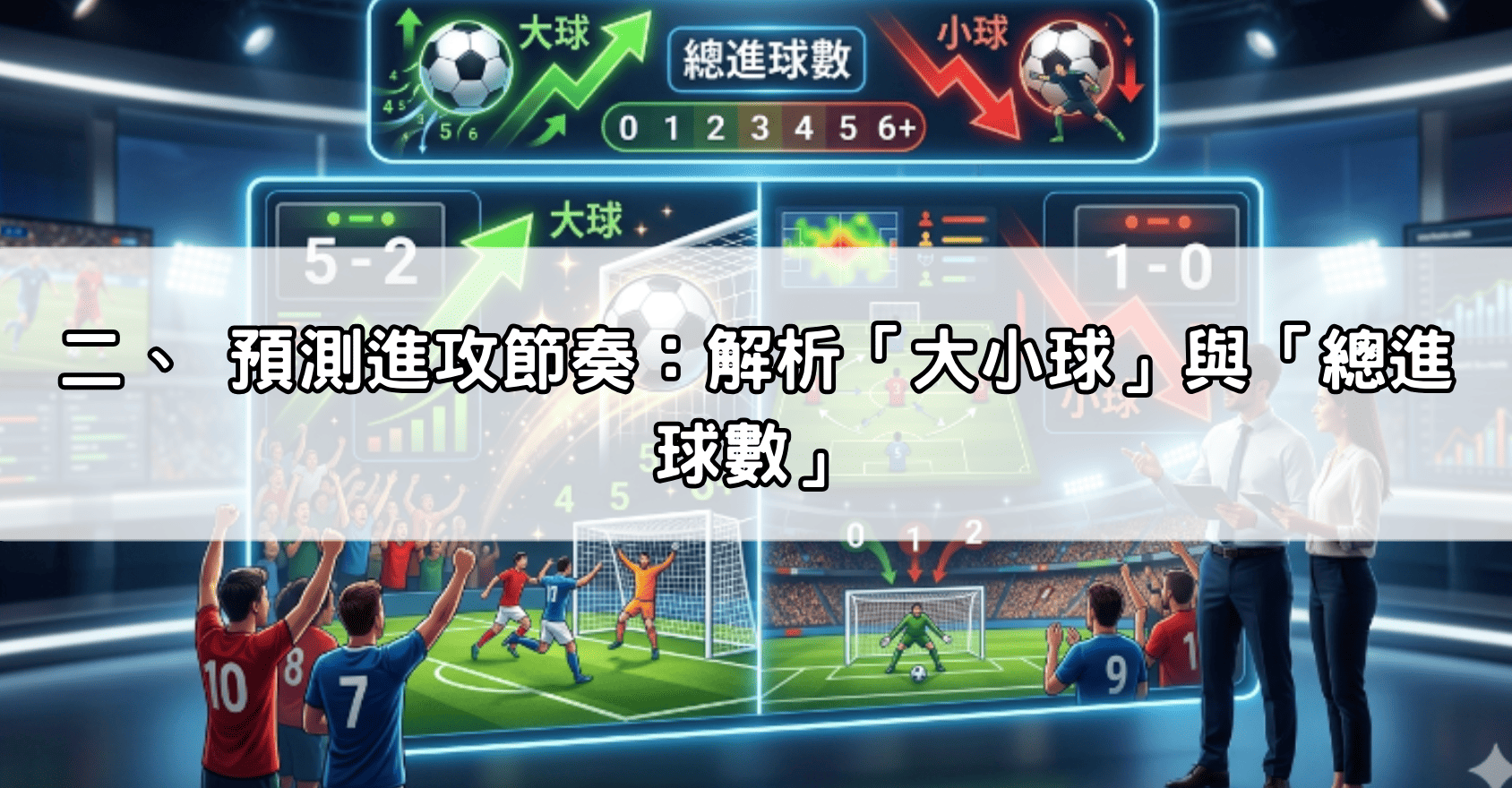 二、 預測進攻節奏：解析「大小球」與「總進球數」